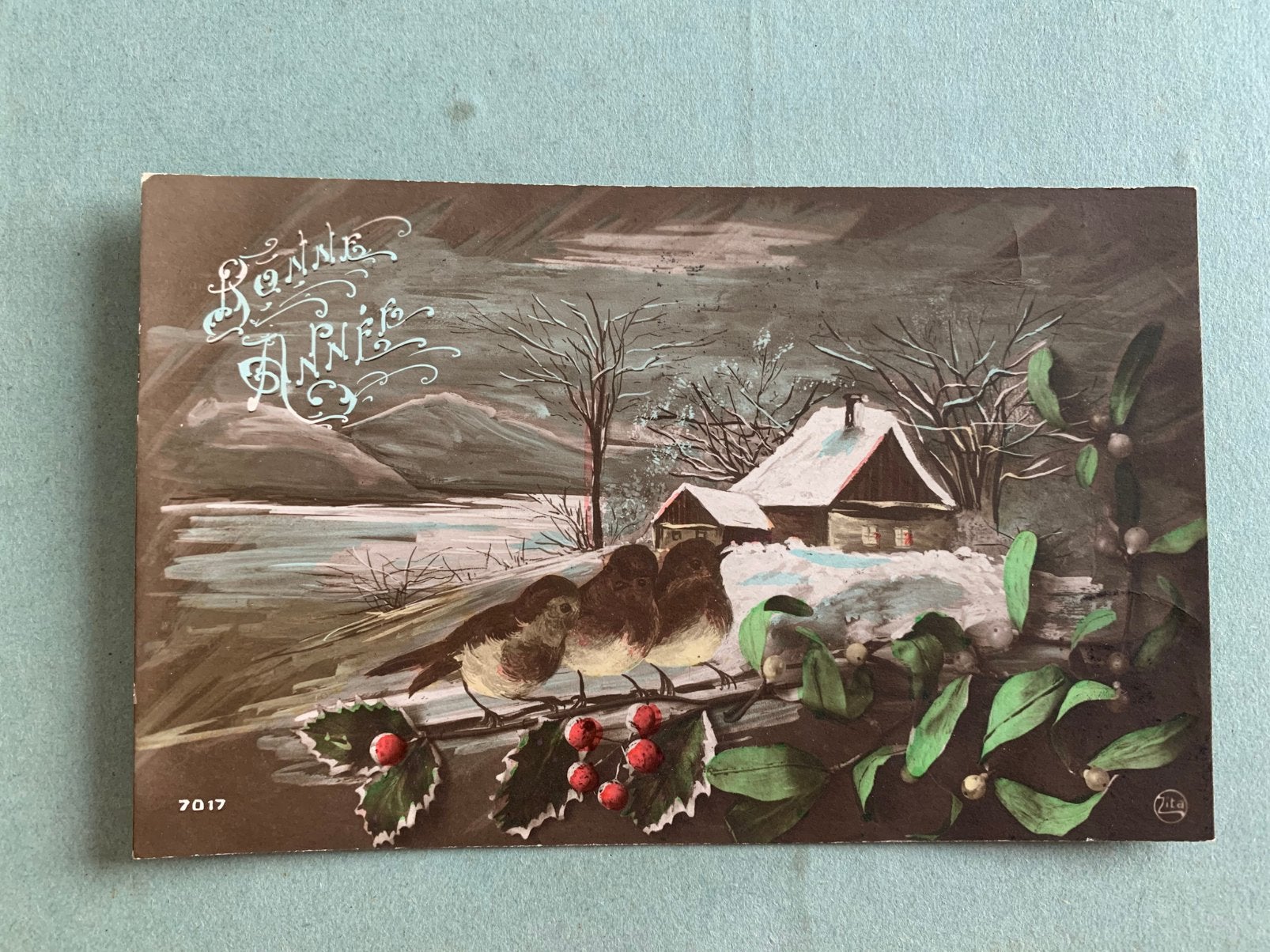 1913-1914 Bonne Année - vogeltjes, Ophalen of Verzenden, Voor 1920, Gelopen, Feest(dag)