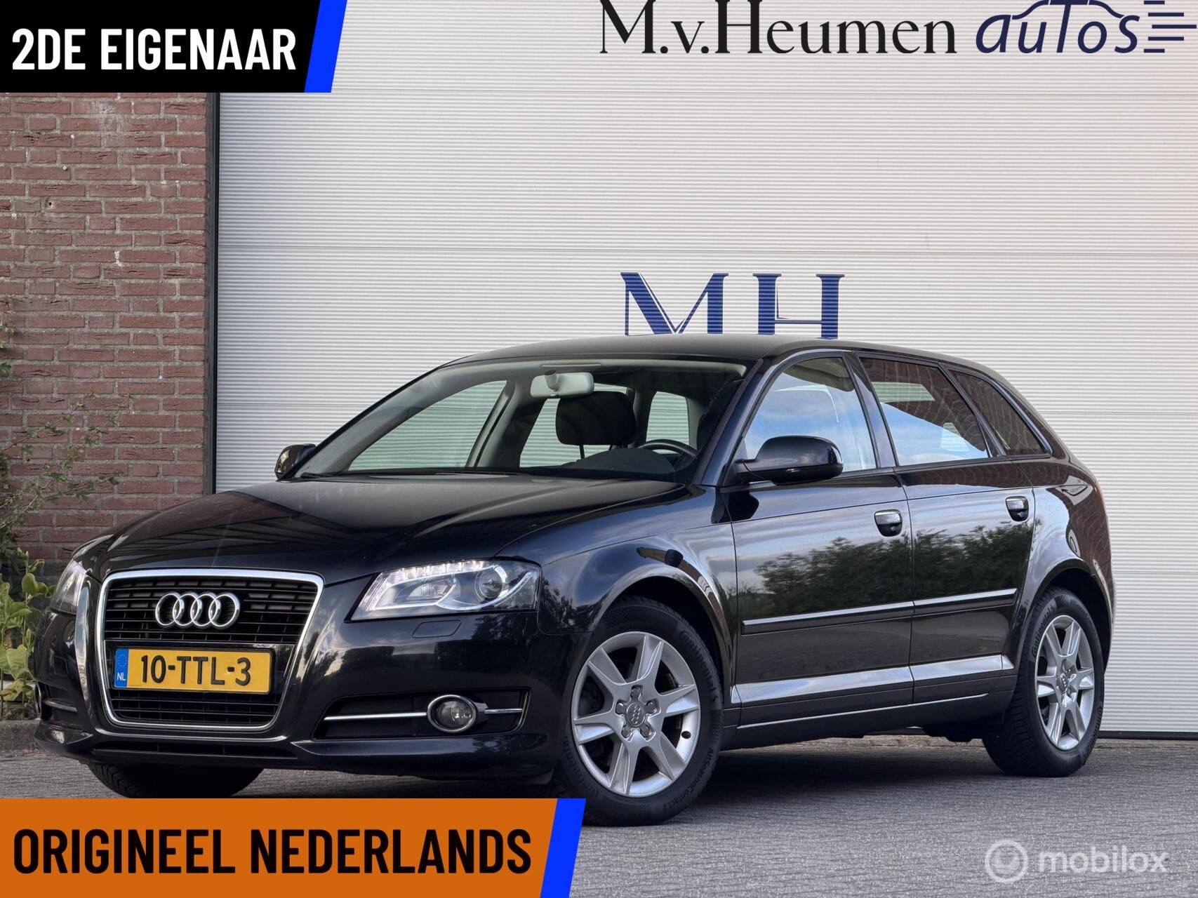 Audi A3 Sportback 1.4 TFSI S-Tronic Attraction ORG NED 2DE E, Auto's, Euro 5, Gebruikt, Zwart, 4 cilinders