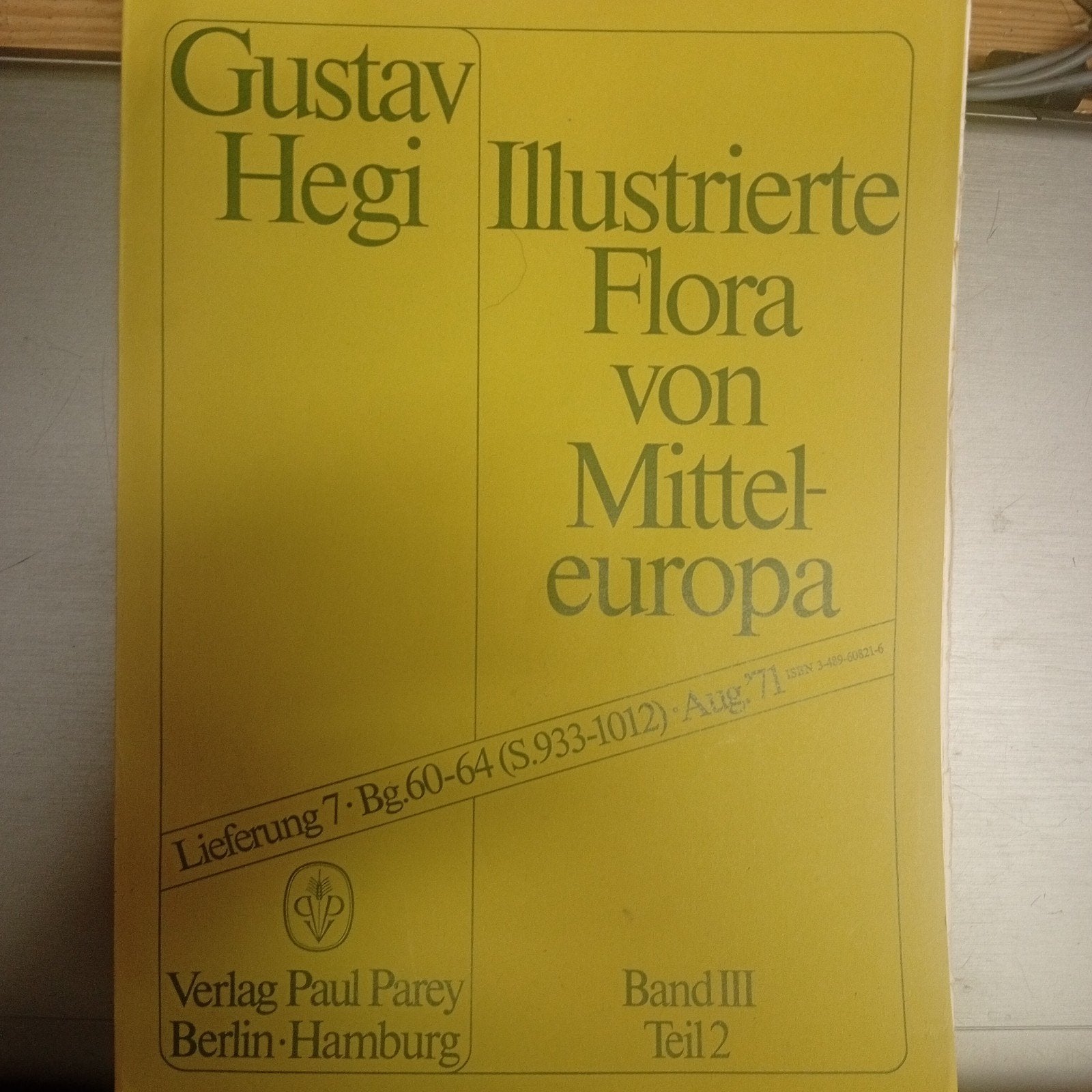 Gustav Hegi: Illustrierte Flora von Mitteleuropa (3 delen), Ophalen of Verzenden, Gelezen, Gustav Hegi, Natuurwetenschap