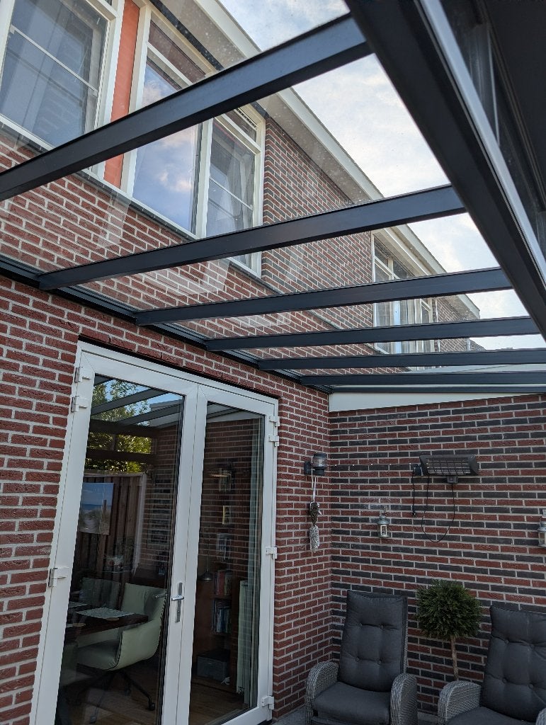 Glazen overkapping, Tuin en Terras, Ophalen, Gebruikt, Overige typen