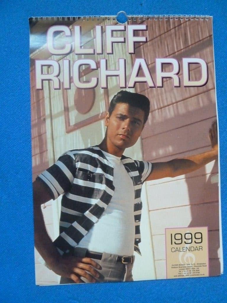 Cliff Richard Kalender, Ophalen of Verzenden, Zo goed als nieuw, Foto of Kaart