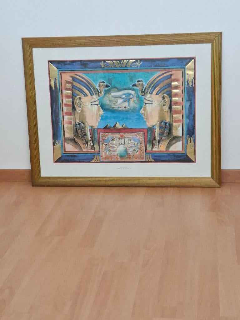 2 schilderijen, Ophalen, 50 tot 75 cm, Zo goed als nieuw, Schilderij