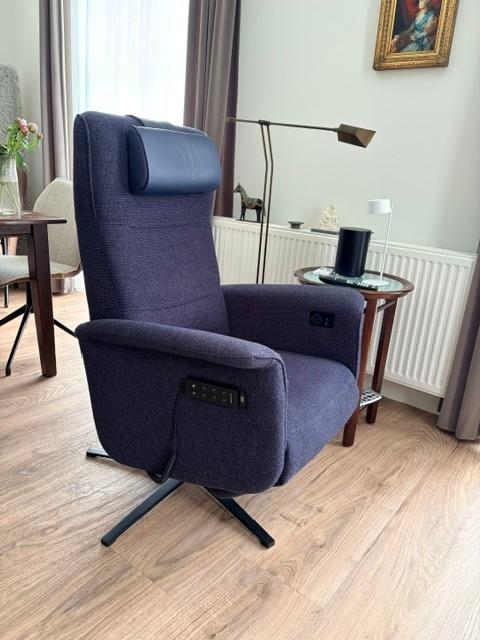 Prominent Sta Op Stoel - slechts 1,5 jaar oud!!, Huis en Inrichting, Fauteuils, Zo goed als nieuw, Leer, Metaal, Stof, 50 tot 75 cm