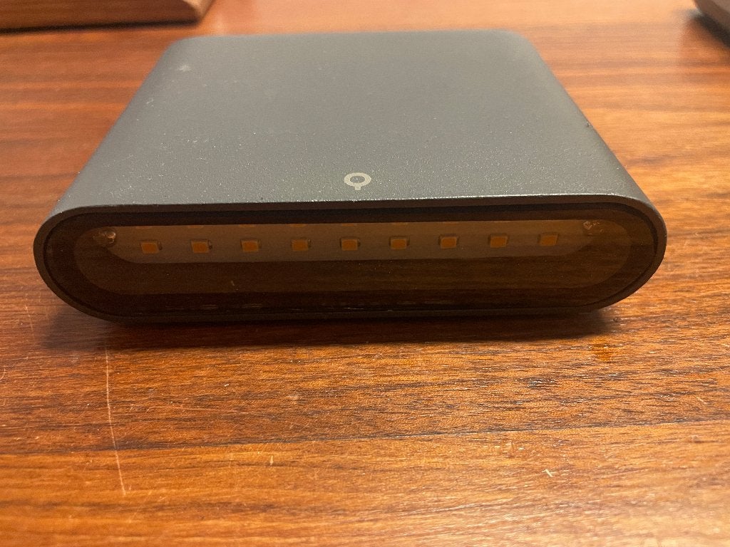 QAZQA Moderne Wandlamp Batt, Ophalen of Verzenden, Zo goed als nieuw, Metaal, Buitenlamp