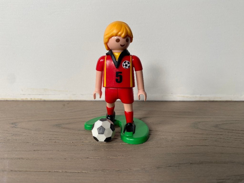 Playmobil 6897 - Belgische voetballer - compleet, Kinderen en Baby's, Speelgoed | Playmobil, Ophalen of Verzenden, Zo goed als nieuw