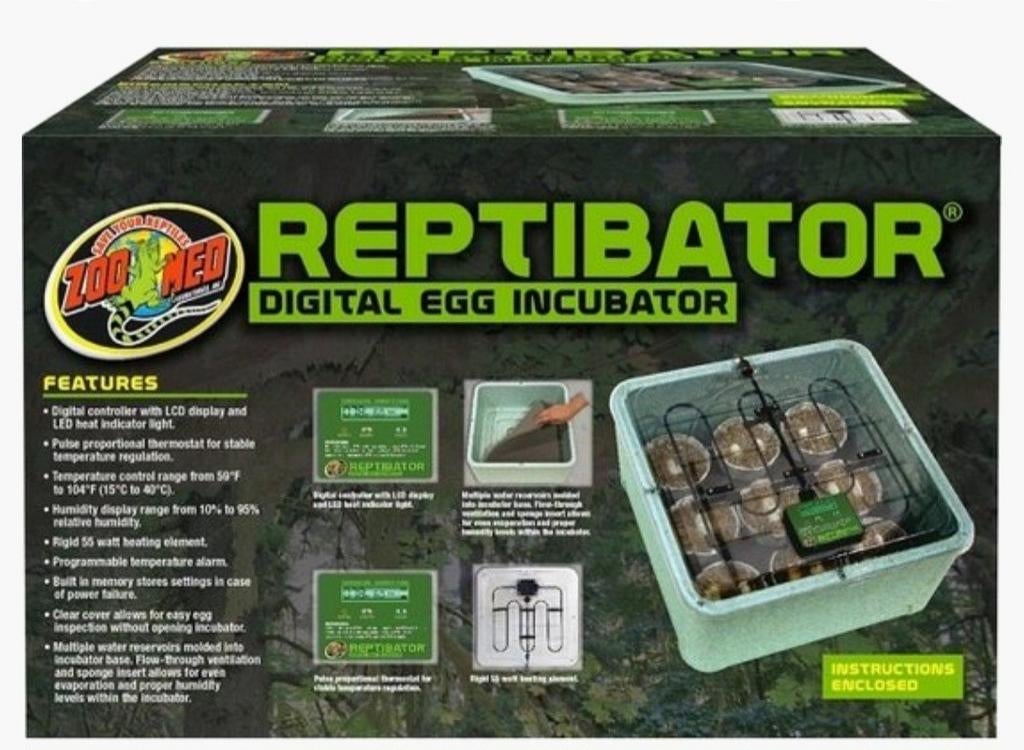 Zoo Med Reptibator Egg Incubator digitale reptielen broedmac, Ophalen