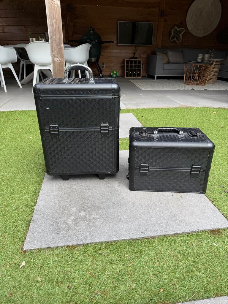 Make-up / Nagels / Beauty Koffer met Trolley 2-in-1, Sieraden, Tassen en Uiterlijk, Koffers, Ophalen of Verzenden, Zo goed als nieuw