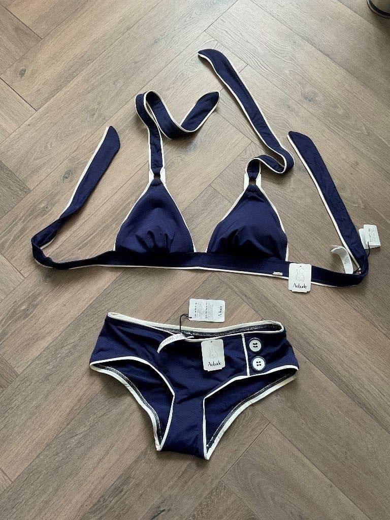 Nieuw - Aubade blauw wit bikini retro style - M, Kleding | Dames, Badmode en Zwemkleding, Blauw, Nieuw, Ophalen of Verzenden, Bikini