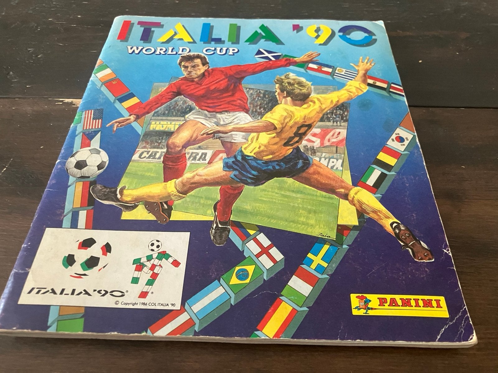 Panini album compleet met alle stickers WK 1990 in Italie, Ophalen of Verzenden, Zo goed als nieuw, Buitenlandse clubs, Boek of Tijdschrift