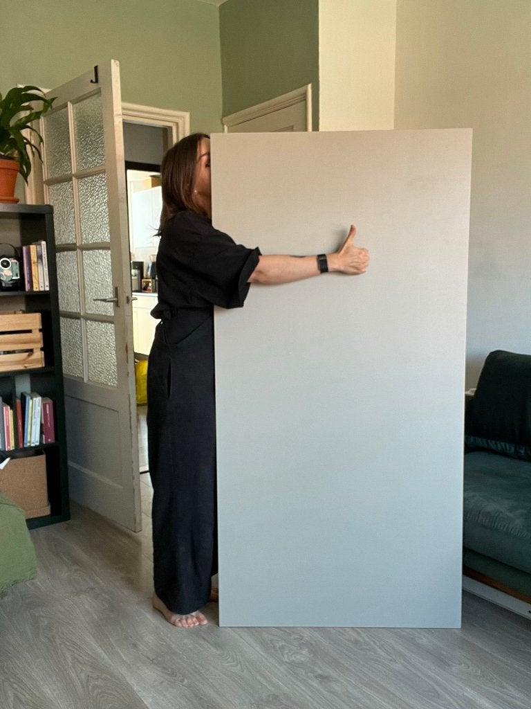 Ikea TROTTEN zit-sta bureau (standing desk) 160cm, Huis en Inrichting, Ophalen, 160 cm, Scandinavisch, Spaanplaat of MDF
