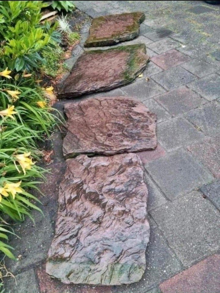 De ALLERGROOTSTE RODE flagstones van marktplaats! Flagstone, Ophalen, Overige typen, Zo goed als nieuw, Leisteen