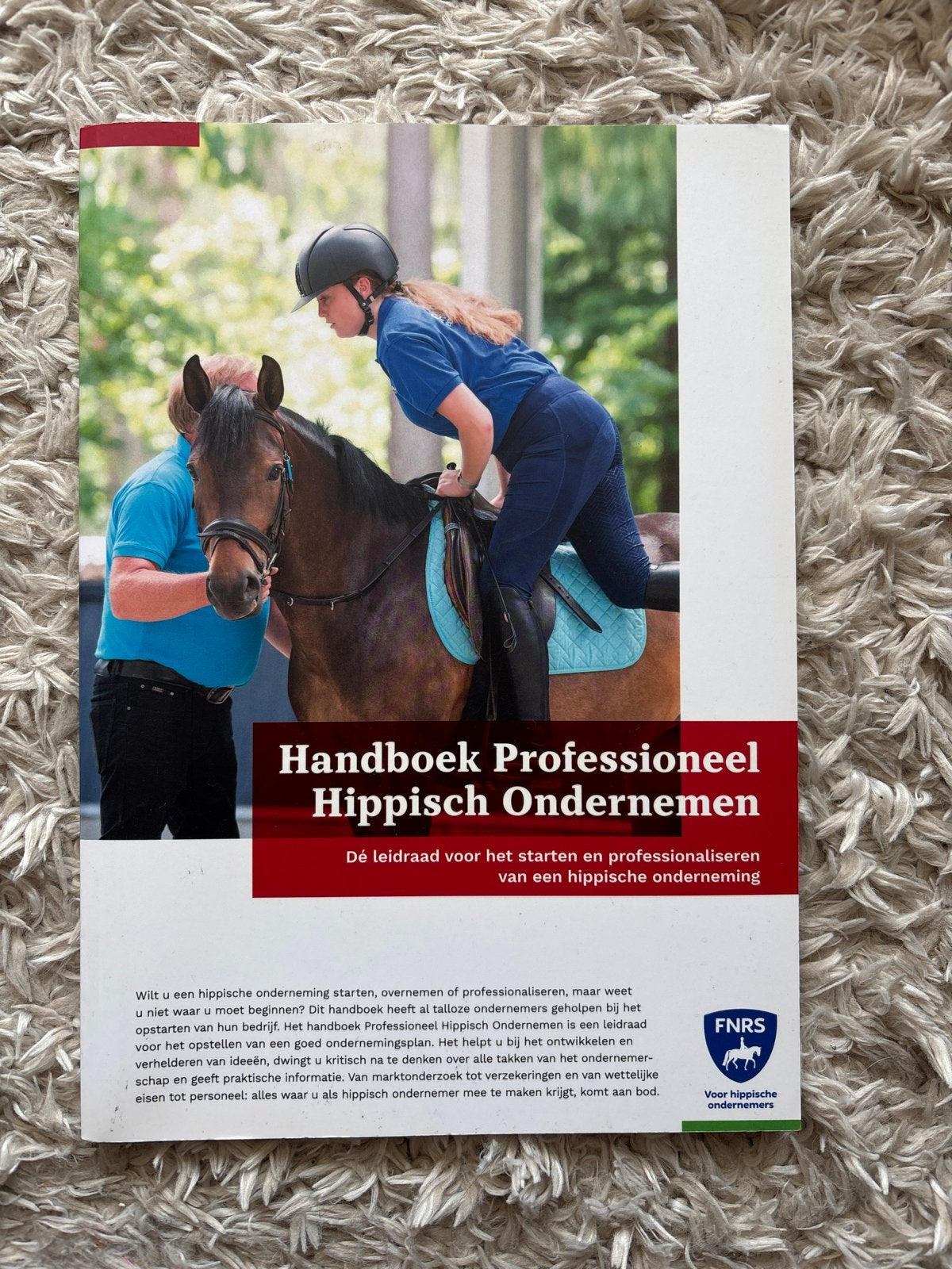 Handboek Professioneel Hippisch Ondernemen FNRS, Ophalen of Verzenden, Gamma, Zo goed als nieuw, HBO