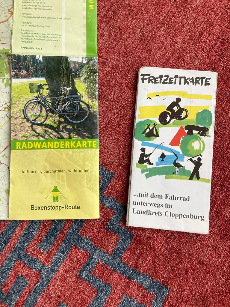Fiets- en wandelkaarten Cloppenburg Oldenburg (Duitsland), Boeken, 2000 tot heden, Ophalen of Verzenden, Duitsland, Landkaart
