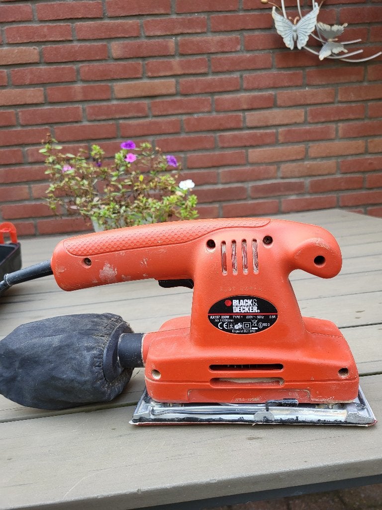 Black en Decker schuurmachine, Ophalen, Gebruikt, Minder dan 600 watt, Vlakschuurmachine