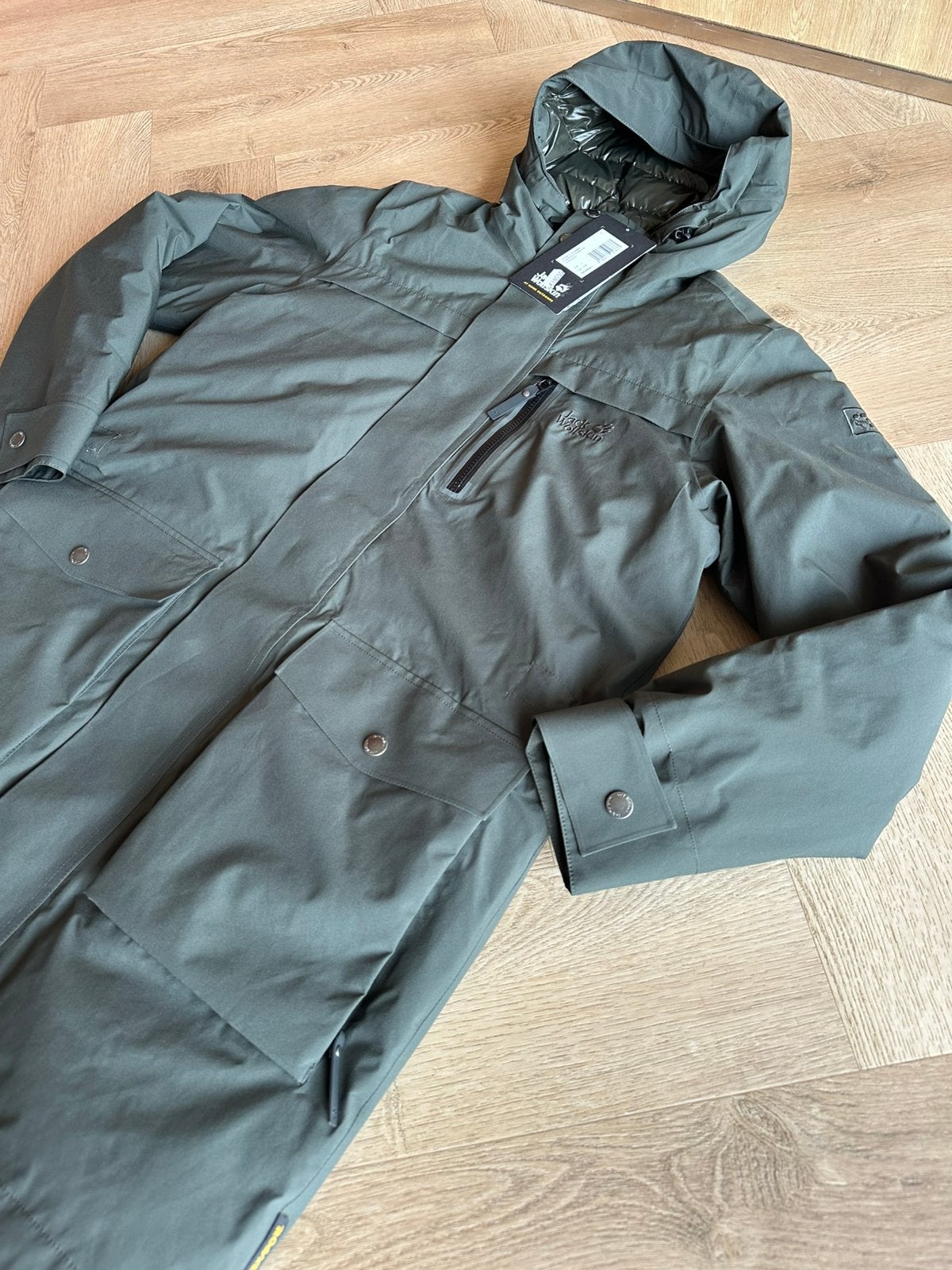 Jack Wolfskin | Luxe heren winterparka | Nieuw | Small, Ophalen of Verzenden, Nieuw, Maat 46 (S) of kleiner, Groen