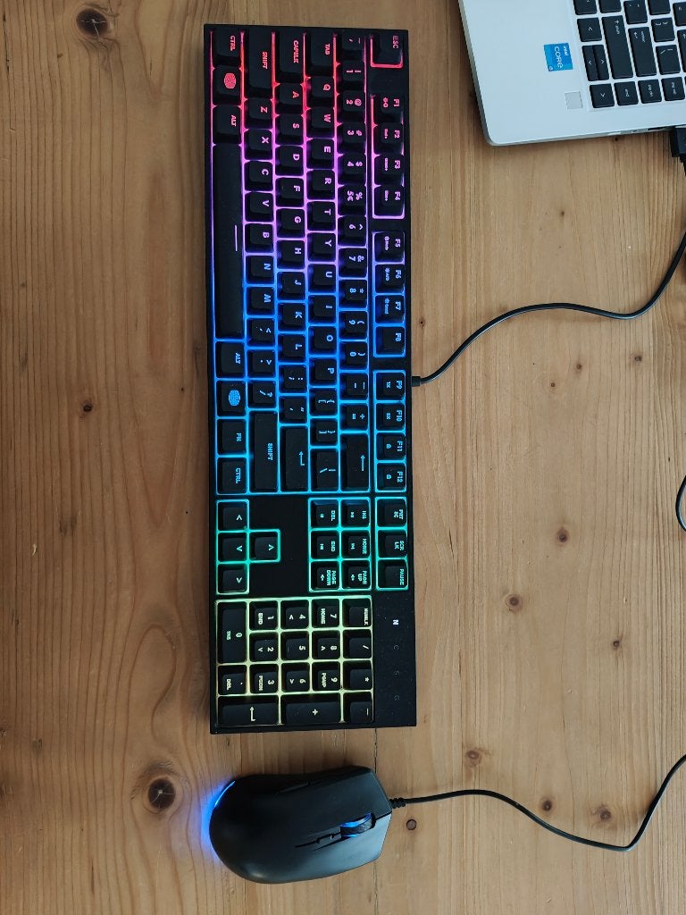 Mechanisch RGB Toetsenbord + Gaming Muis, Computers en Software, Toetsenborden, Qwerty, Bedraad, Ophalen, Overige merken