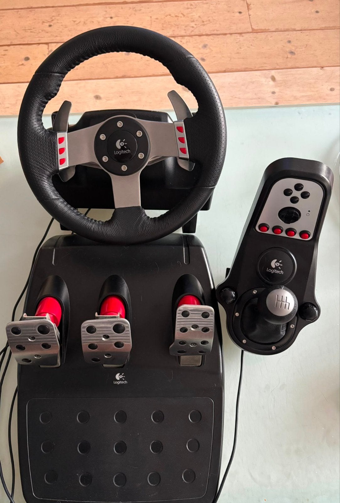 Logitech G27 Driving Force racestuur met pedalen en shifter, Ophalen, Gebruikt
