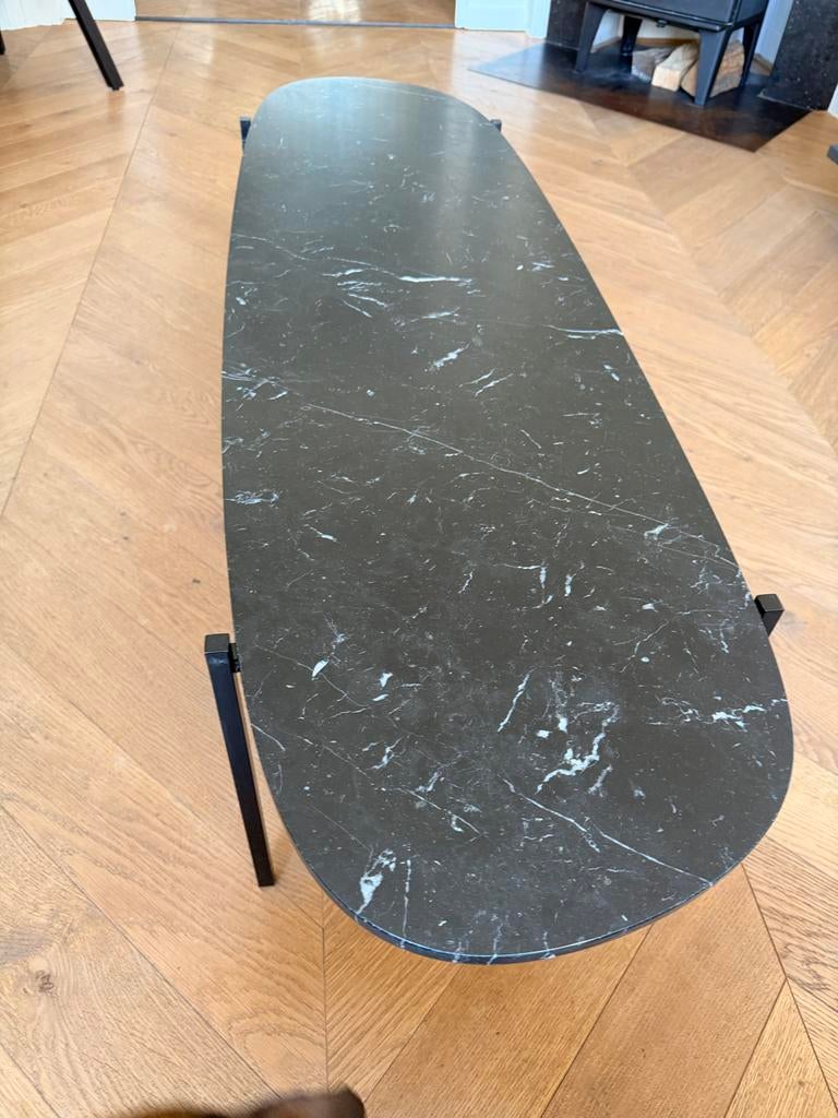 Zanotta Niobe salontafel, kleur: Marquinia, Minder dan 50 cm, Gebruikt, 100 tot 150 cm, Organisch design