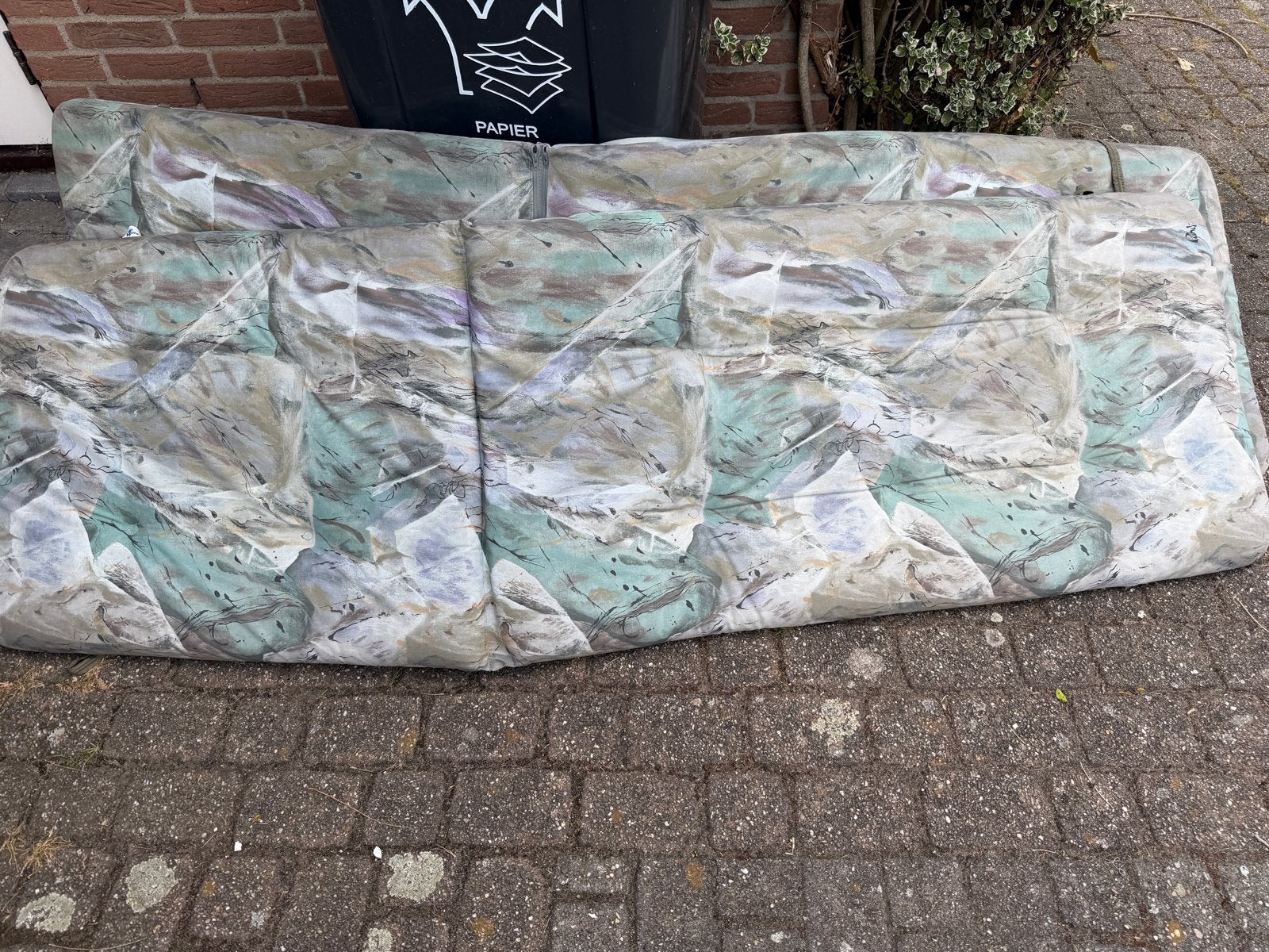 Ligbed kussens 2 stuks, Tuin en Terras, Ophalen, Gebruikt
