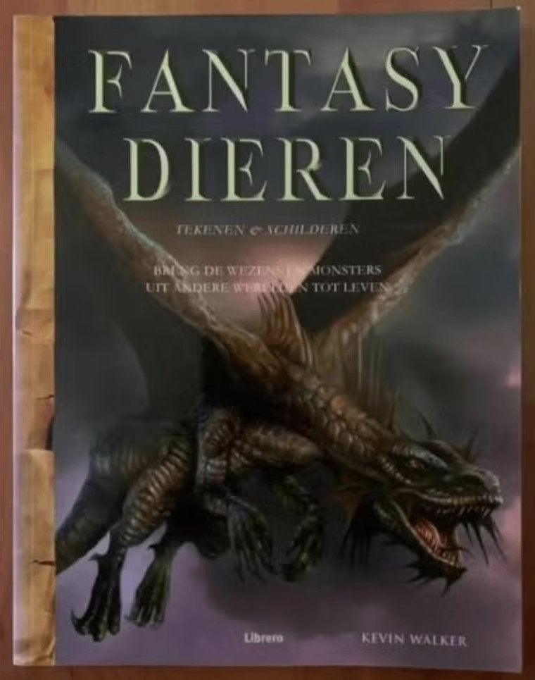 Fantasy dieren tekenen & schilderen; Kevin Walker; wezens, Ophalen of Verzenden, Zo goed als nieuw, Tekenen en Schilderen
