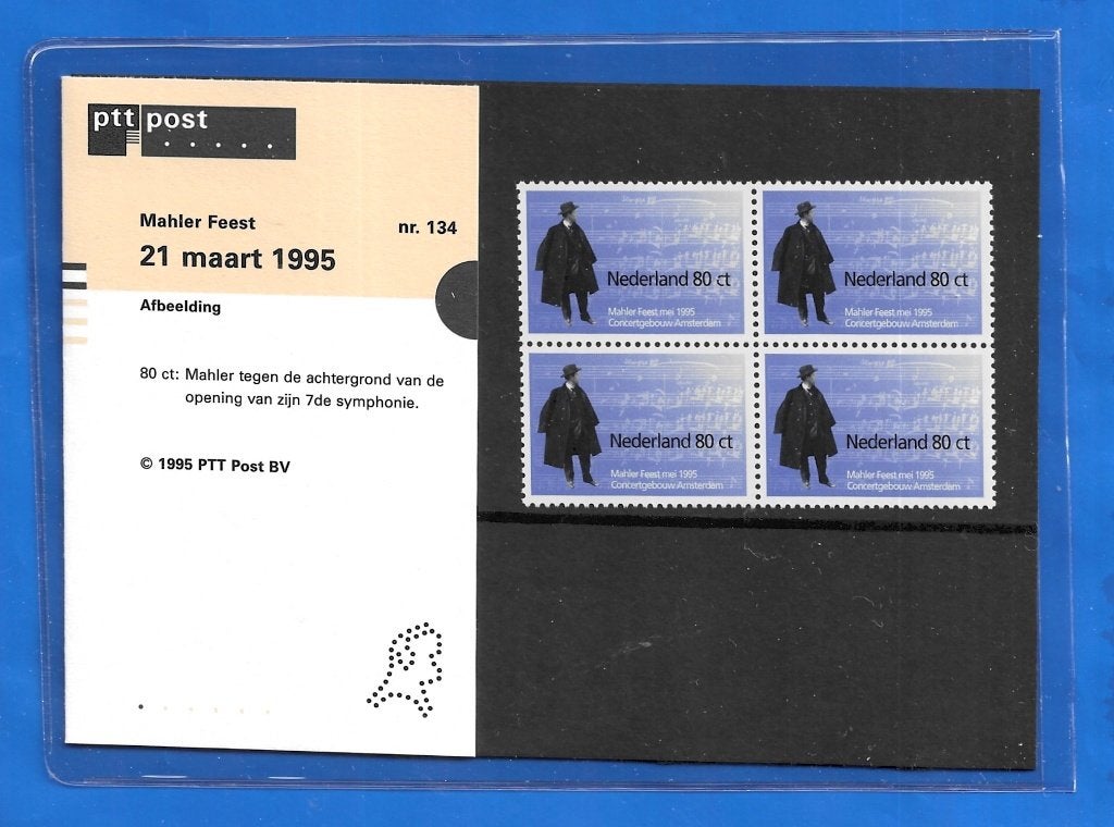 Postzegelmapje 134 - Mahlers Feest, Ophalen of Verzenden, Na 1940, Postfris