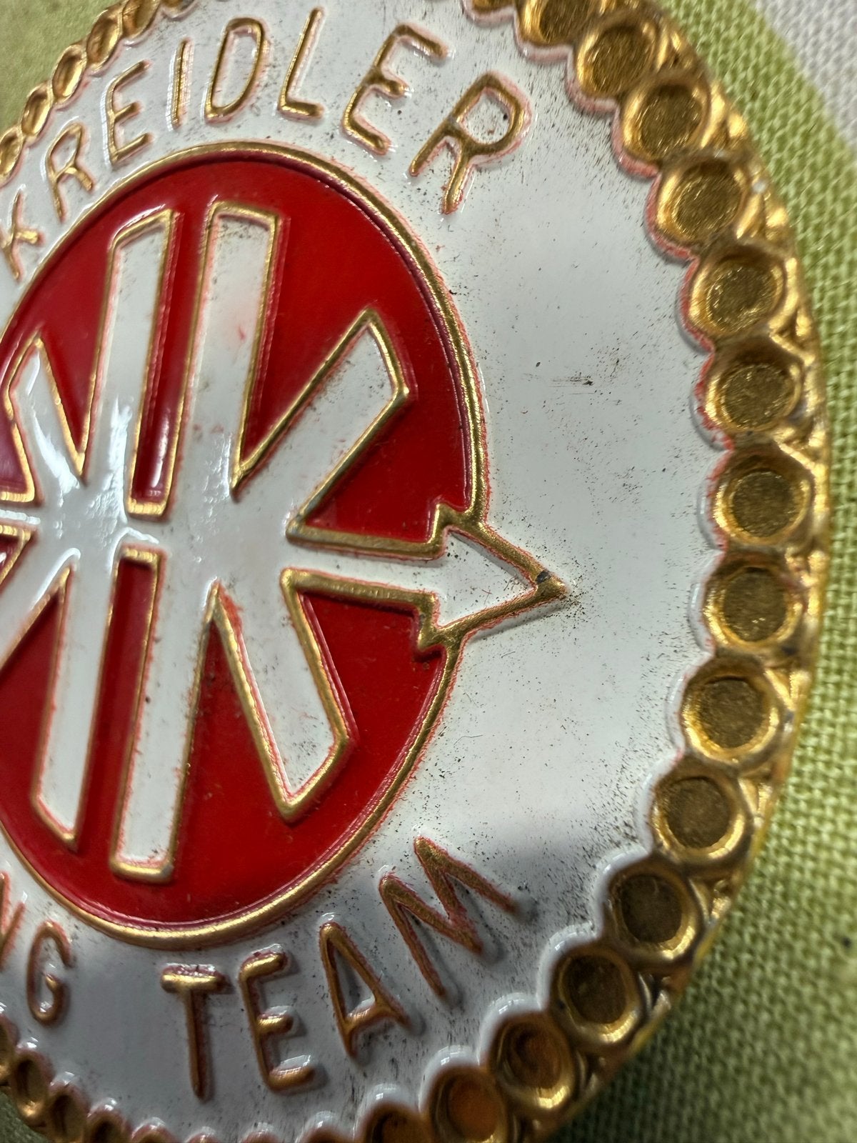 Kreidler Racing Team emblemen  Set van 2, Ophalen of Verzenden, Zo goed als nieuw, Overige typen