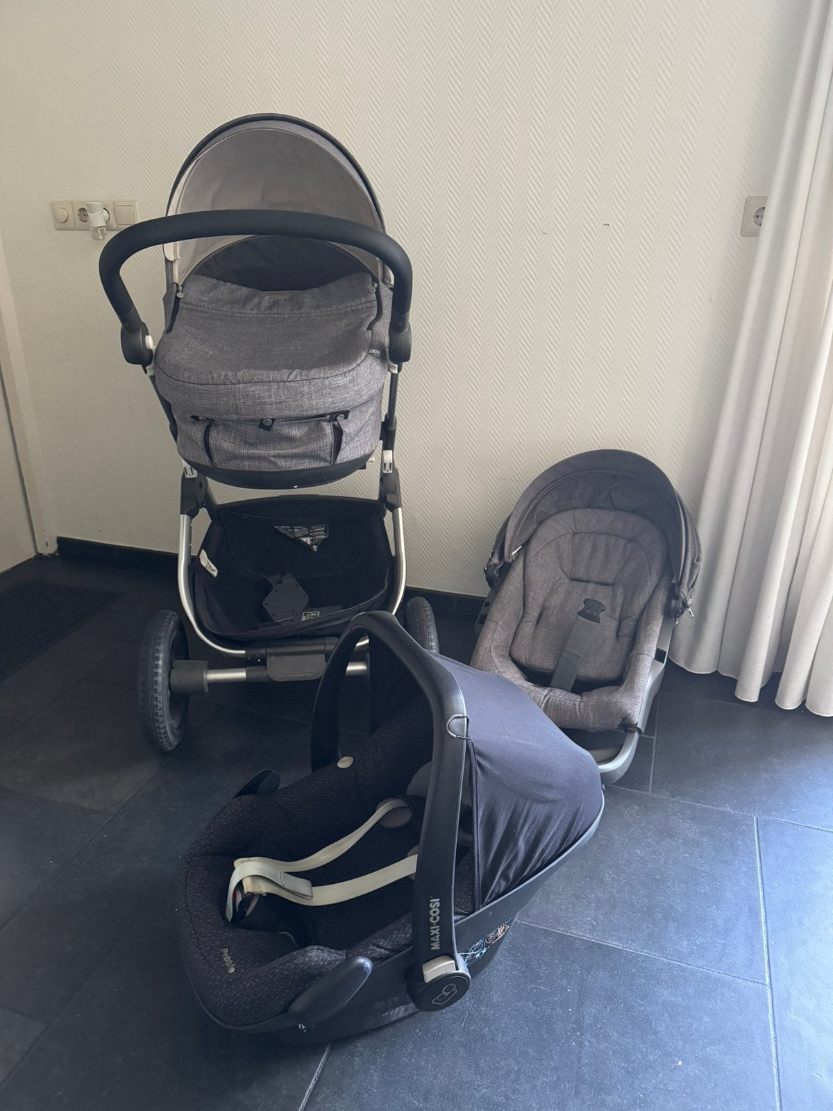 Stokke trailz combi-wagen met Pebble Maxi-cose + accessoires, Ophalen, Gebruikt, Combiwagen, Overige merken