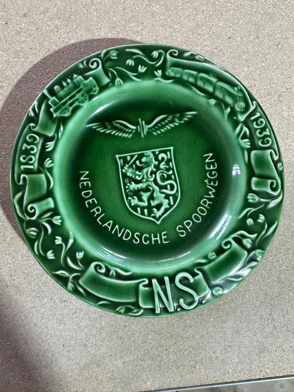 NS Herdenkingsbord 1939 - Nederlandsche spoorwegen, Ophalen of Verzenden
