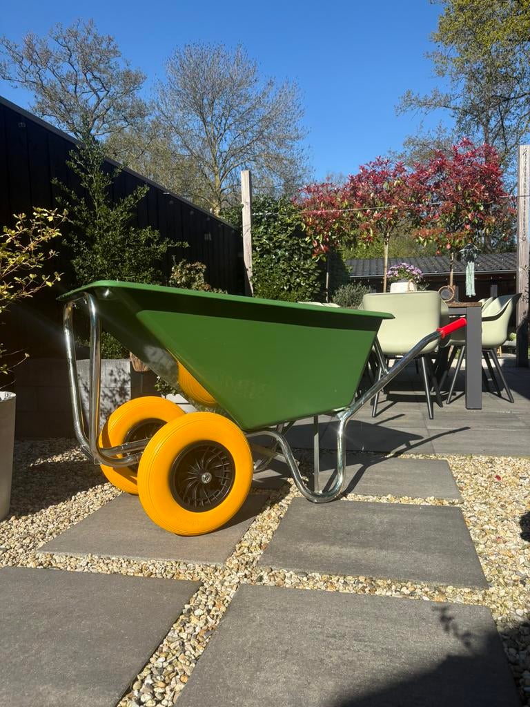 Kruiwagen 160 Liter met 2 Antilek Wielen, Tuin en Terras, Kruiwagens, Ophalen of Verzenden, Nieuw, Handmatig, Tweewielig