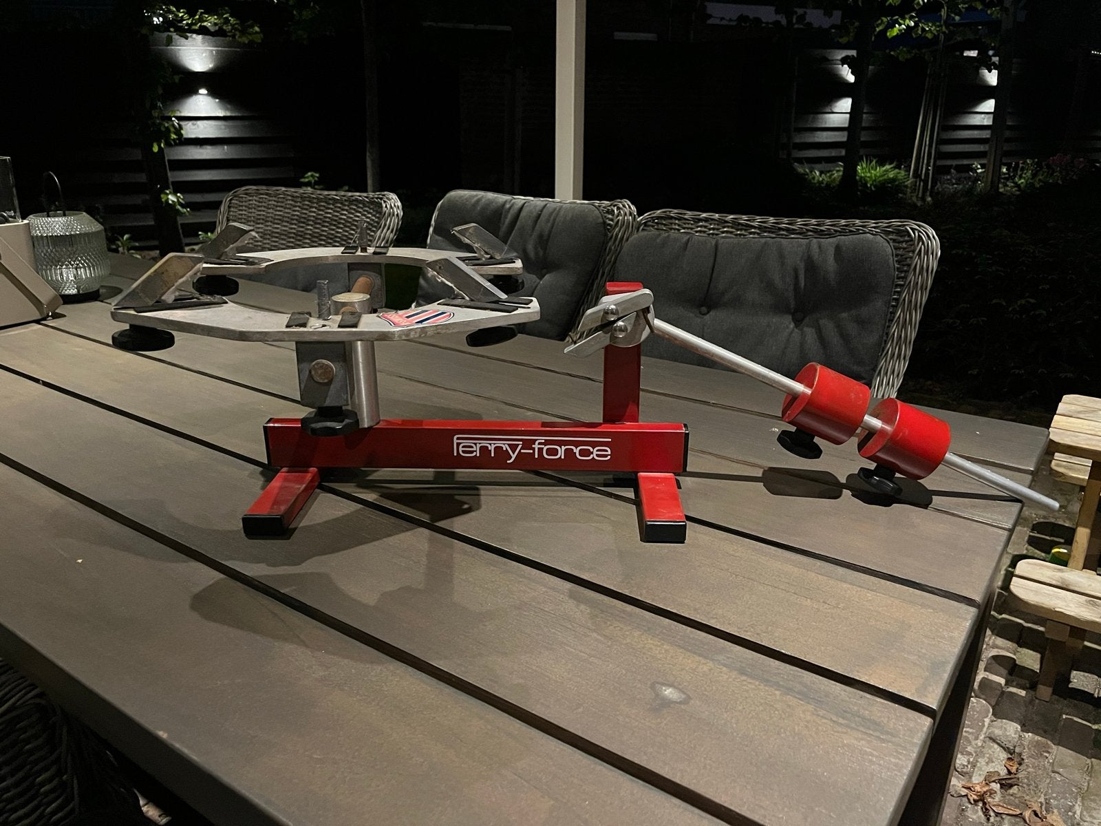 Ferry-Force Bespanmachine voor Tennisrackets, Sport en Fitness, Ophalen, Gebruikt, Overige typen, Overige merken