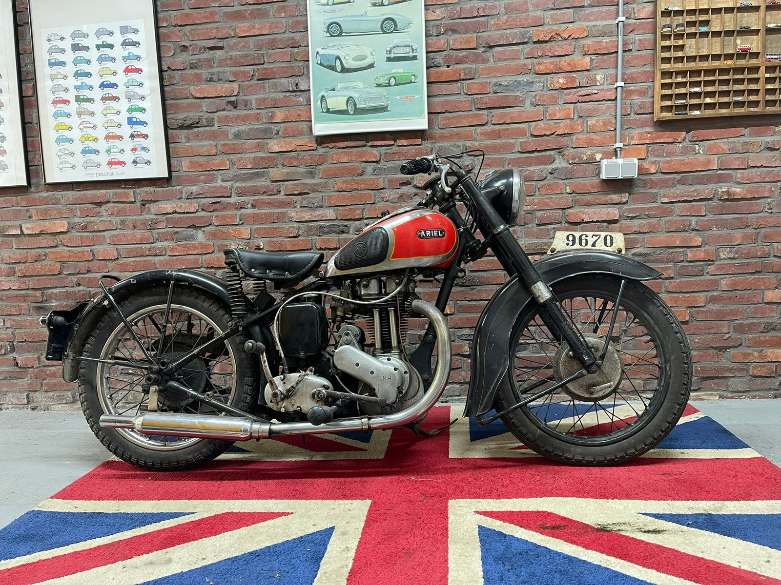 Ariel 1947 Barn find, Motoren, Overig, 11 kW of minder, 1 cilinder, Minimaal motorrijbewijs A1