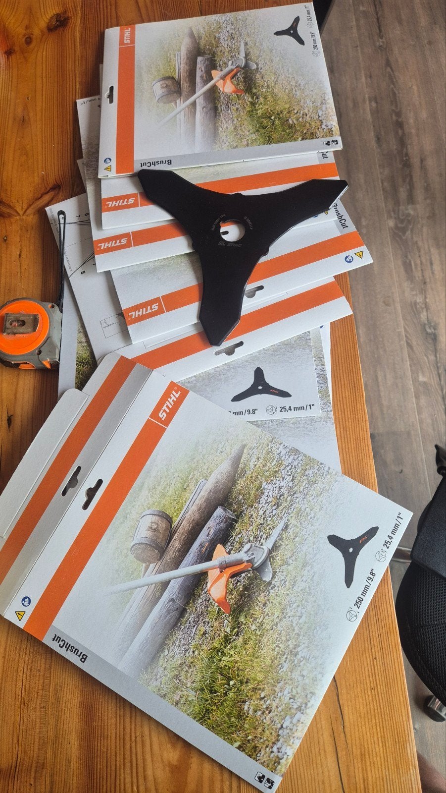 10x Stihl Slagmes Bosmaaier Blad 250mm - Nieuw, Ophalen of Verzenden, Nieuw, Benzine