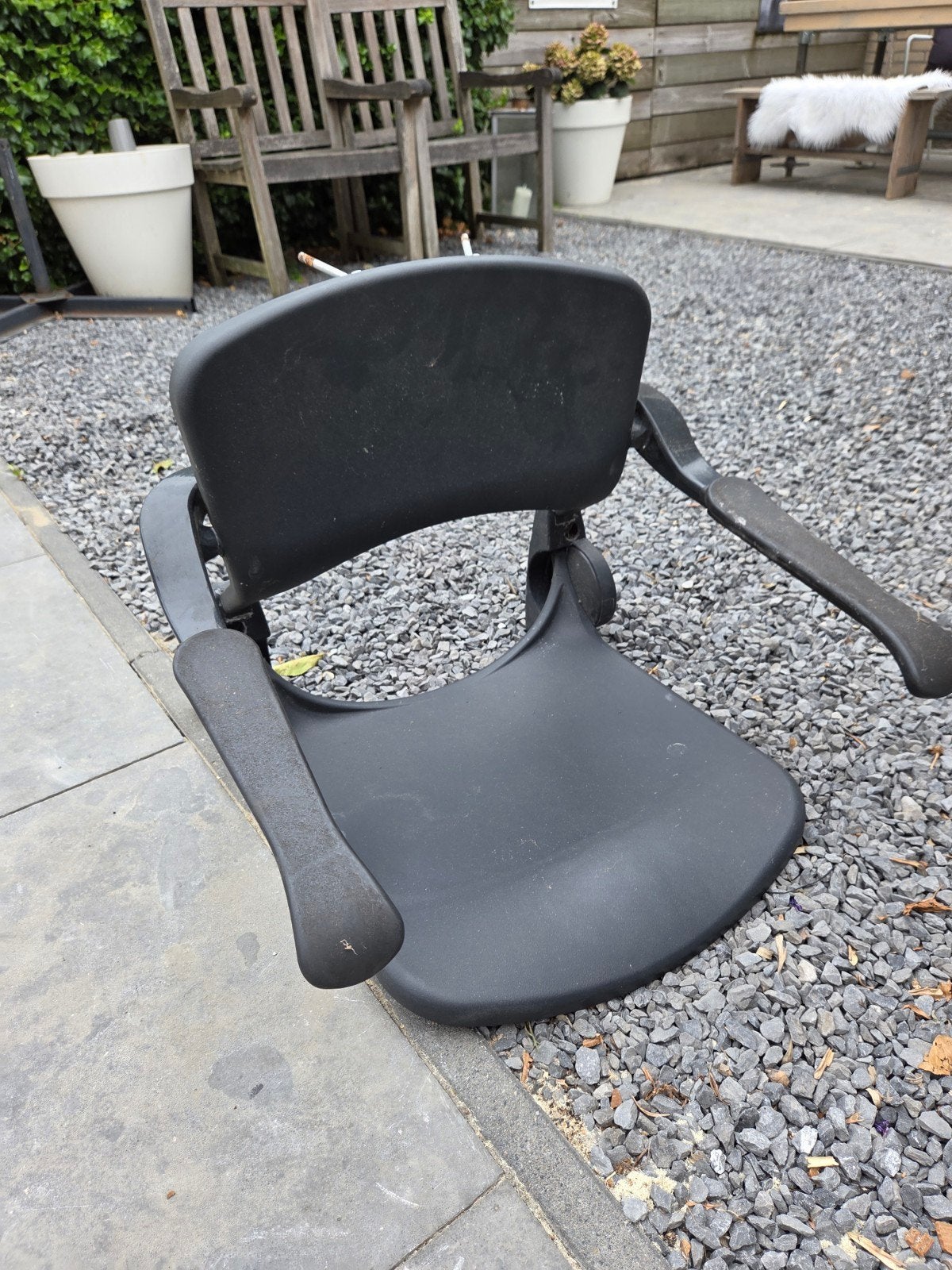 Zwarte  douche stoel, Huis en Inrichting, Ophalen of Verzenden