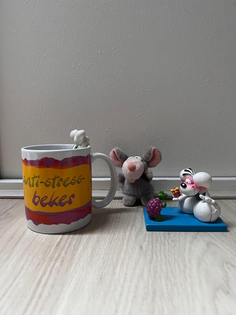Diddle beeldje, mok en muis sleutelhanger, Verzamelen, Diddl, Ophalen of Verzenden, Servies