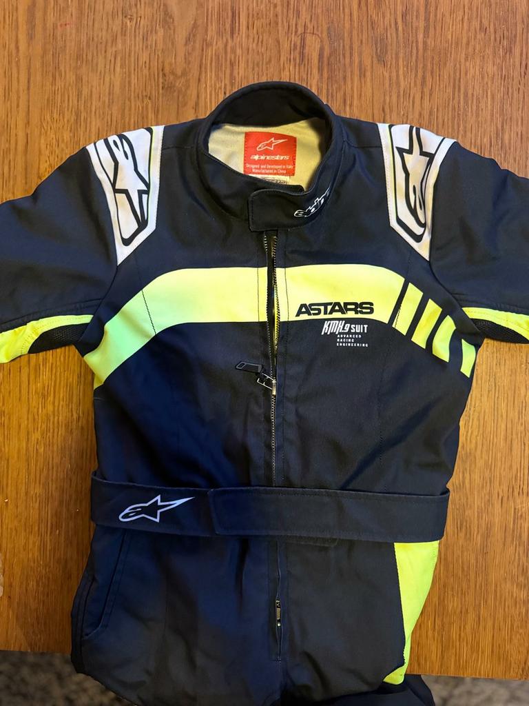 Complete set Alpinestars overall, Helm, Rib en Nekbeschermer, Ophalen
