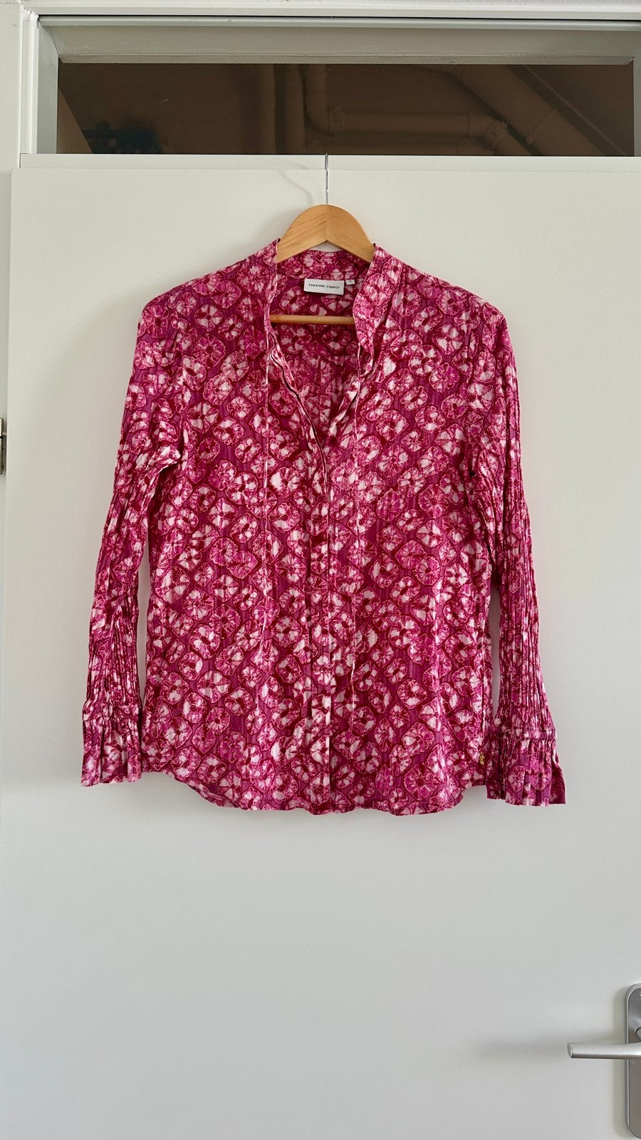 Fabienne Chapot Becca Blouse - Roze/Wit met print, Ophalen of Verzenden, Zo goed als nieuw, Maat 36 (S), Roze