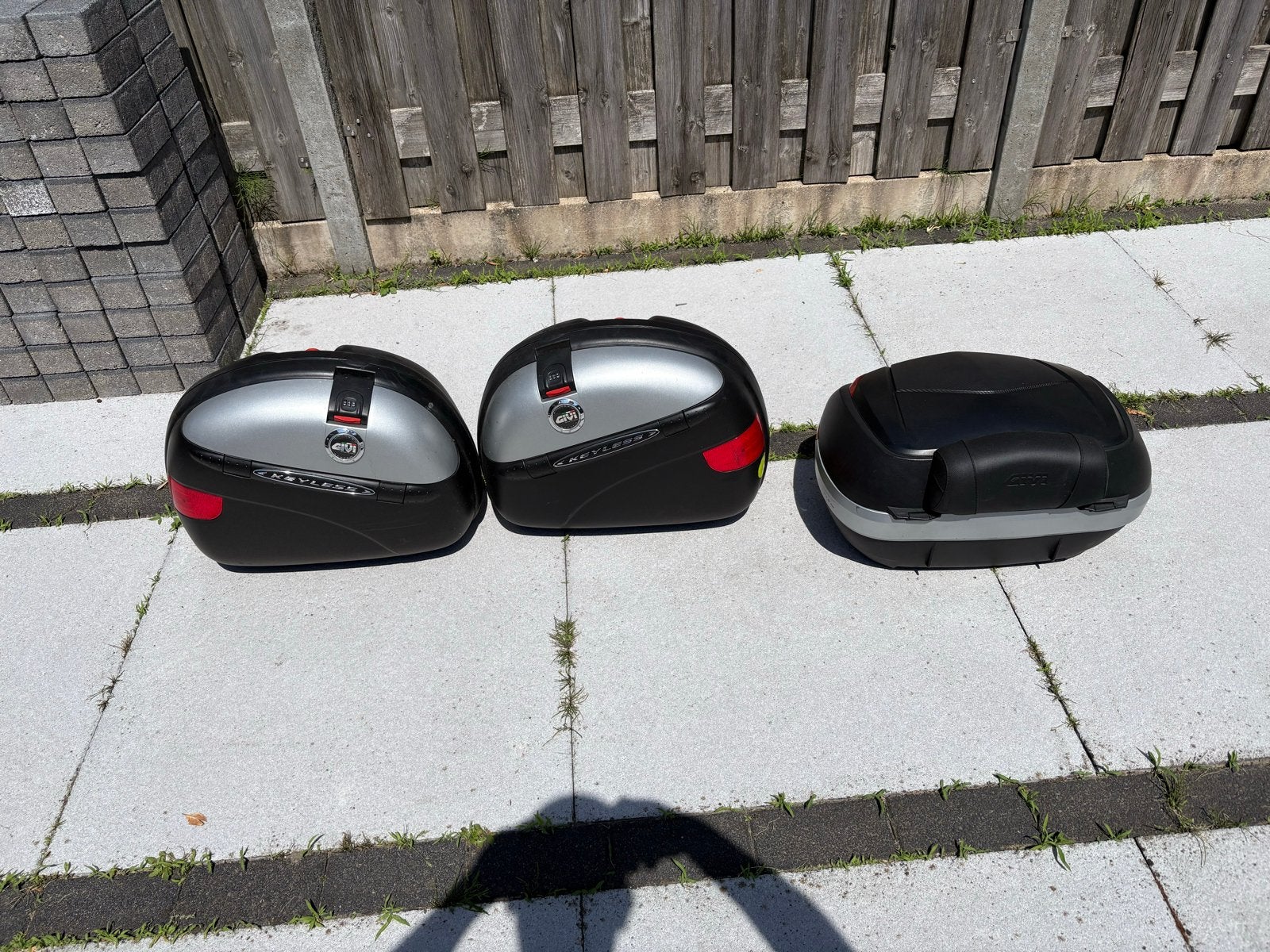 Motorkoffers set BMW GS Topkoffer & Zijkoffers, Ophalen of Verzenden, Gebruikt