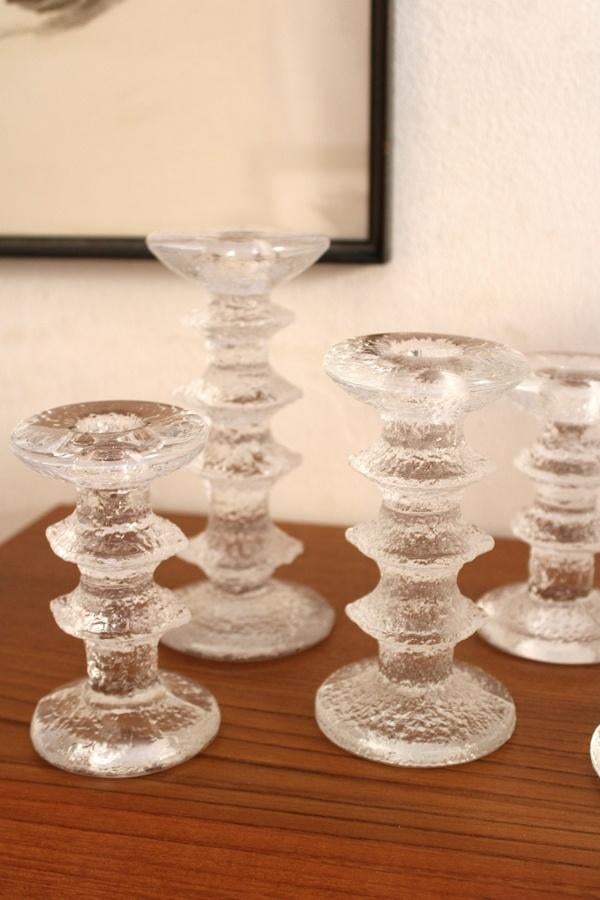 Iittala Festivo kandelaar 1966 ontwerp Timo Sarpaneva, Ophalen of Verzenden, Glas