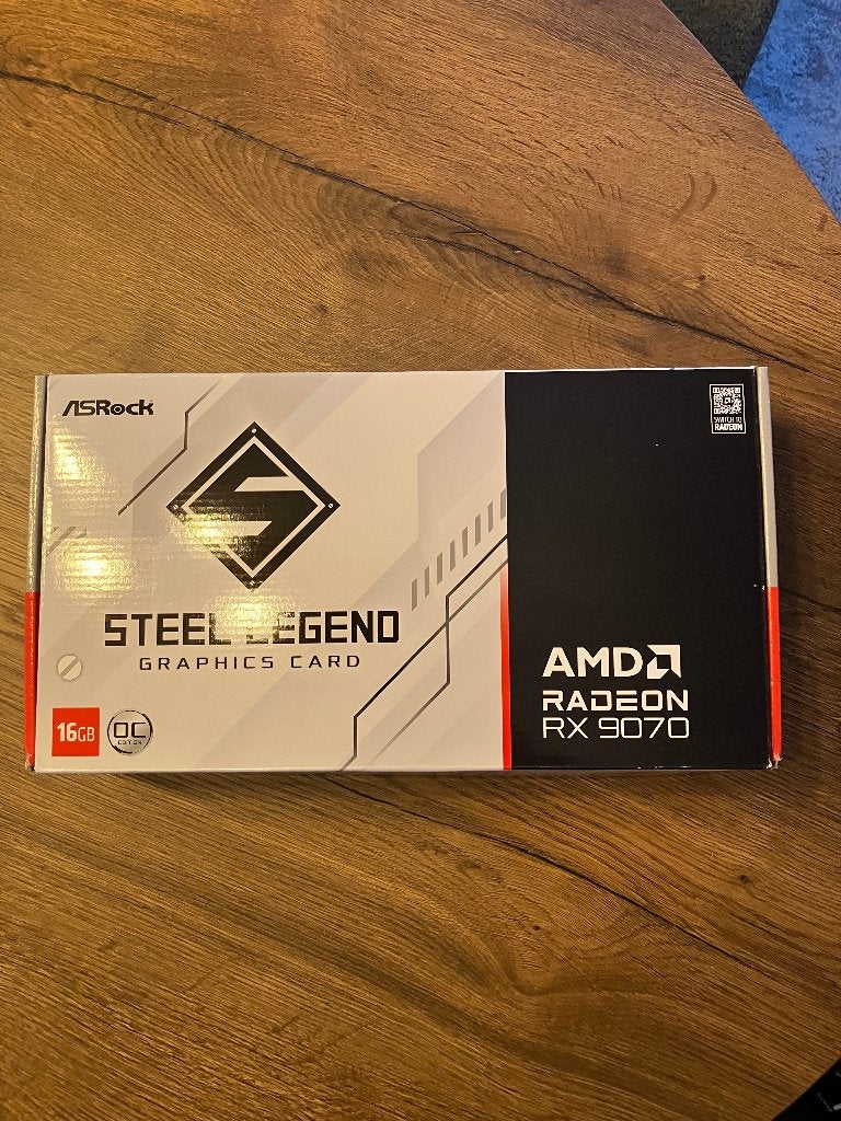 AMD Radeon RX 9070 Steel Legend 16GB videokaart, Computers en Software, Videokaarten, Ophalen of Verzenden, Zo goed als nieuw
