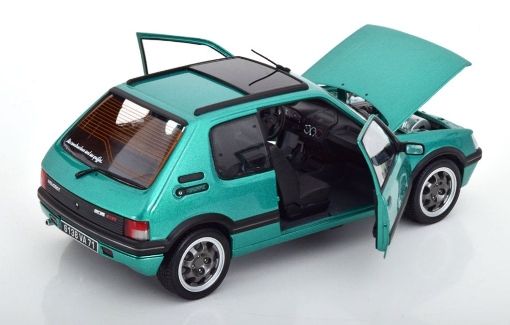 Peugeot 205 GTi Griffe schuifdak '91 Groen 1/18 NOREV 184847, Verzenden, Nieuw, Auto, Norev
