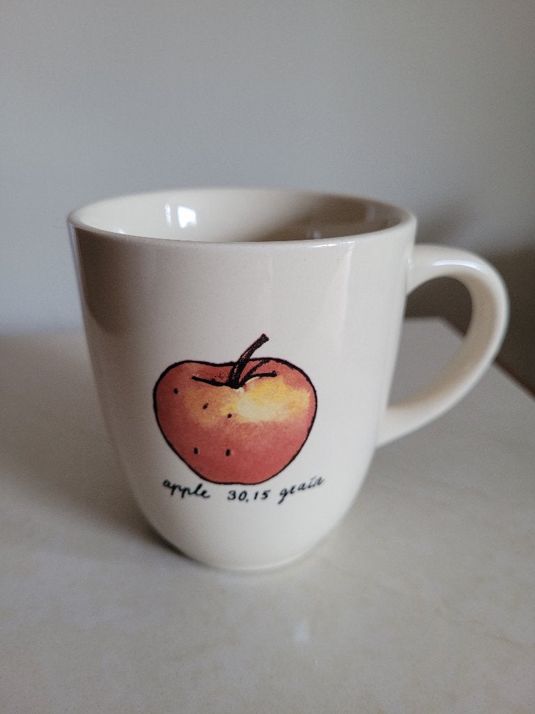 Jet ter Steege mok appel, Ophalen of Verzenden, Zo goed als nieuw, Overige stijlen, Kop(pen) en/of Schotel(s)
