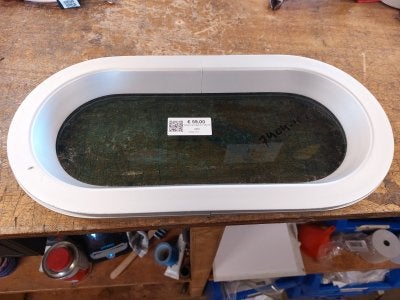 Vaste patrijspoort 36x16 cm, Niet ingevuld, Gebruikt, Niet ingevuld, Niet ingevuld
