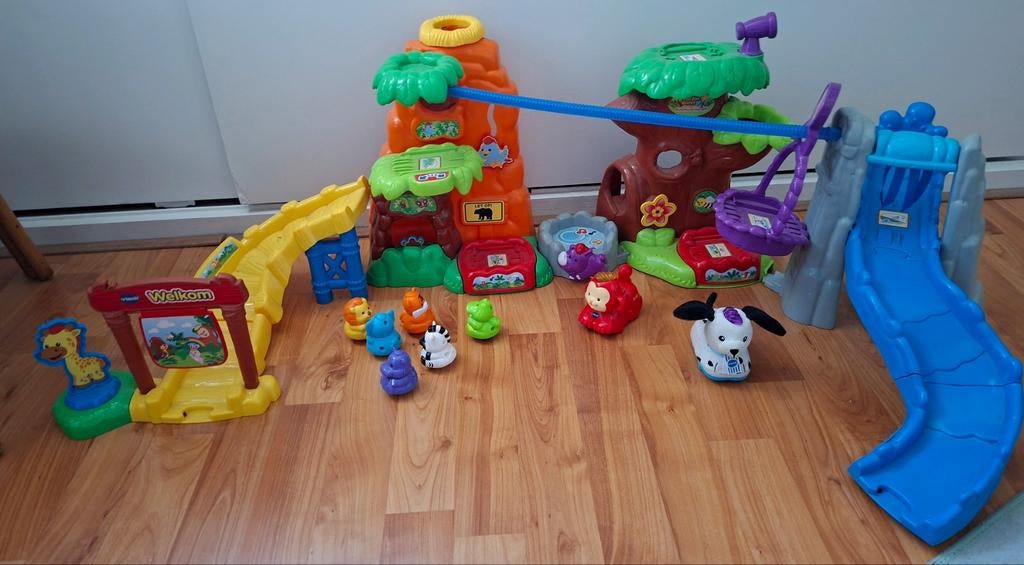 VTech Zoef Zoef Dieren Avonturenjungle (compleet), Kinderen en Baby's, Speelgoed | Vtech, Ophalen of Verzenden