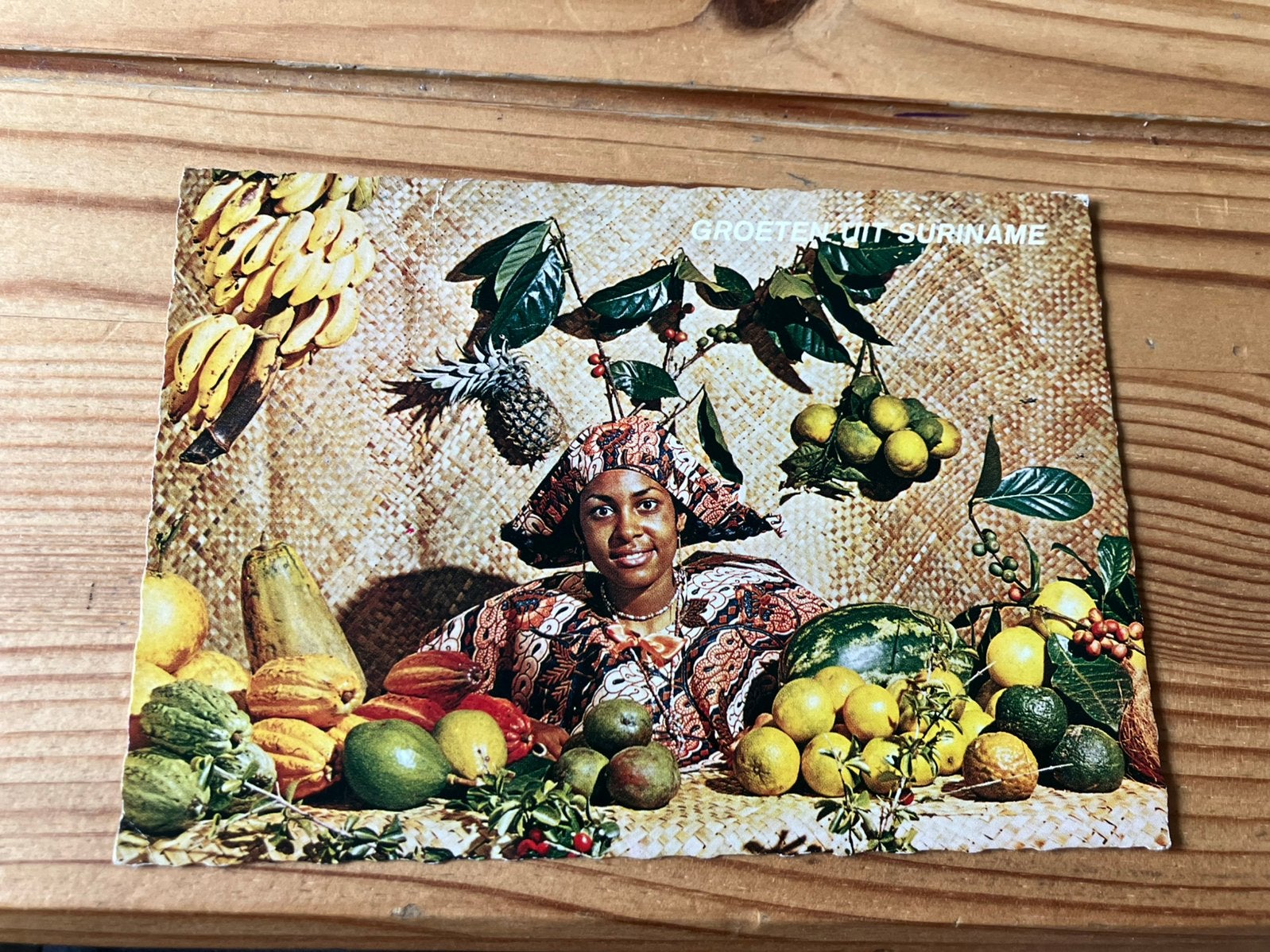 Ansichtkaart Suriname, surinaamse vruchten, Ophalen of Verzenden
