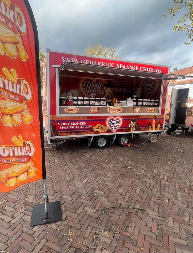 Verkoopwagen churros, Ophalen