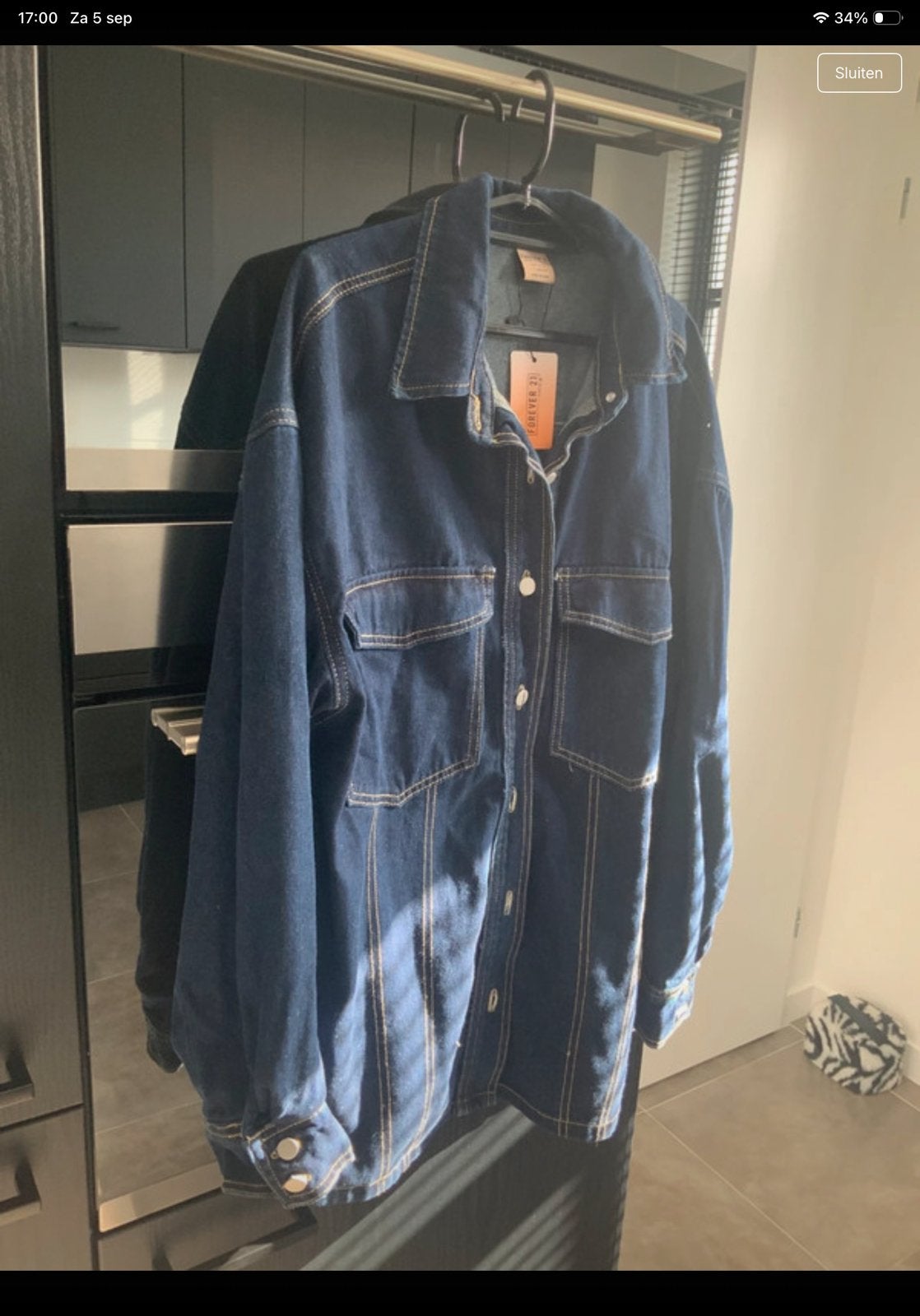 Blouse jas, jeans, Ophalen of Verzenden, Zo goed als nieuw, Blauw