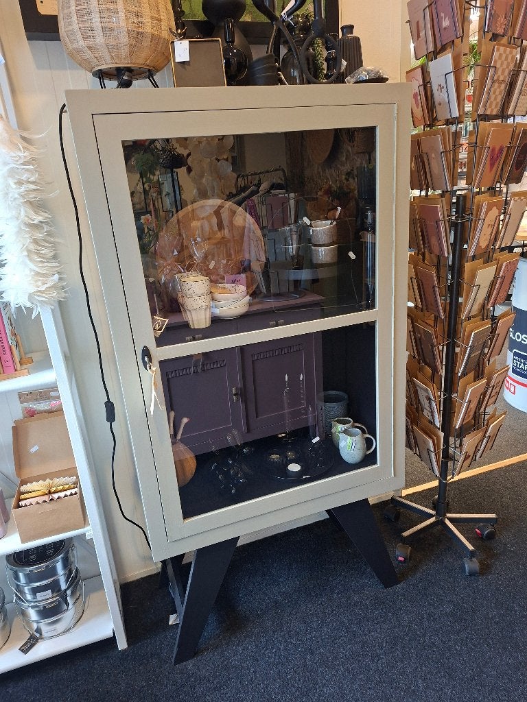 Leuke vitrinekast, Huis en Inrichting, Ophalen, Glas, 50 tot 100 cm, Zo goed als nieuw