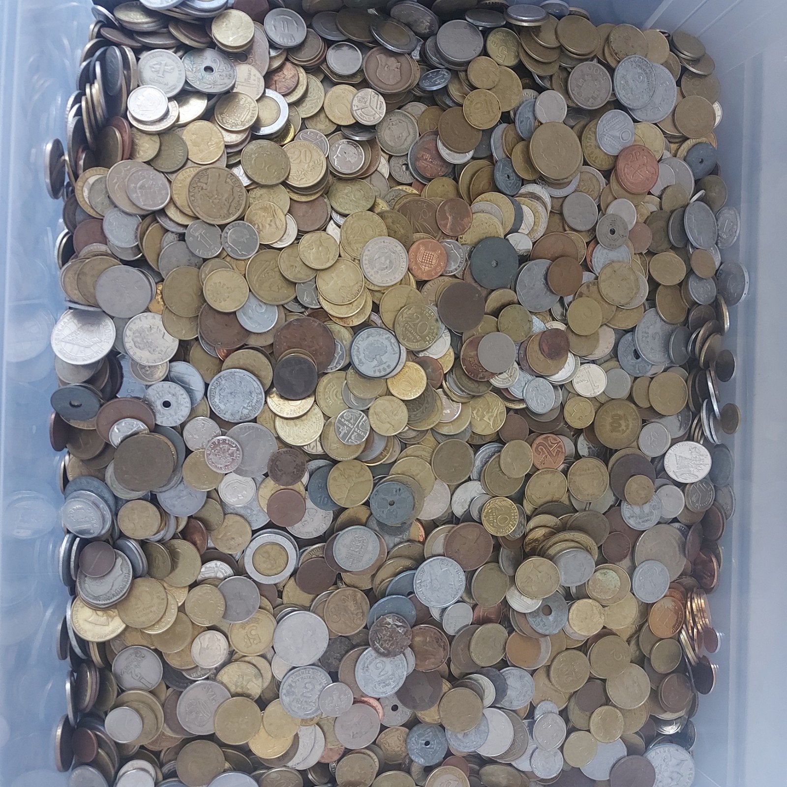 9000 gram wereldmunten, Postzegels en Munten, Ophalen of Verzenden