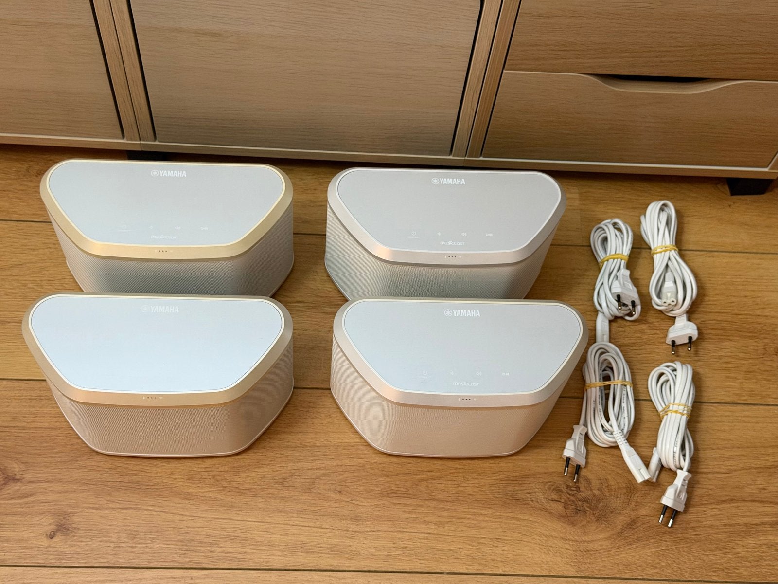 Set van 4 Yamaha WX-030 MusicCast luidsprekers, Ophalen, Slimme speaker, Inclusief kabels, Yamaha