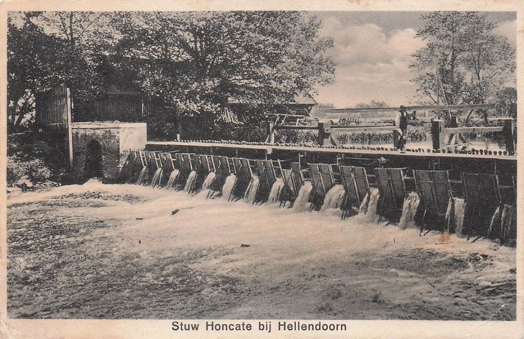 703-310-025 Stuw Honcate Bij Hellendoorn, Verzenden, Voor 1920, Overijssel